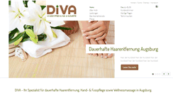 Desktop Screenshot of diva-haarentfernung.de