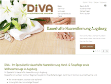 Tablet Screenshot of diva-haarentfernung.de
